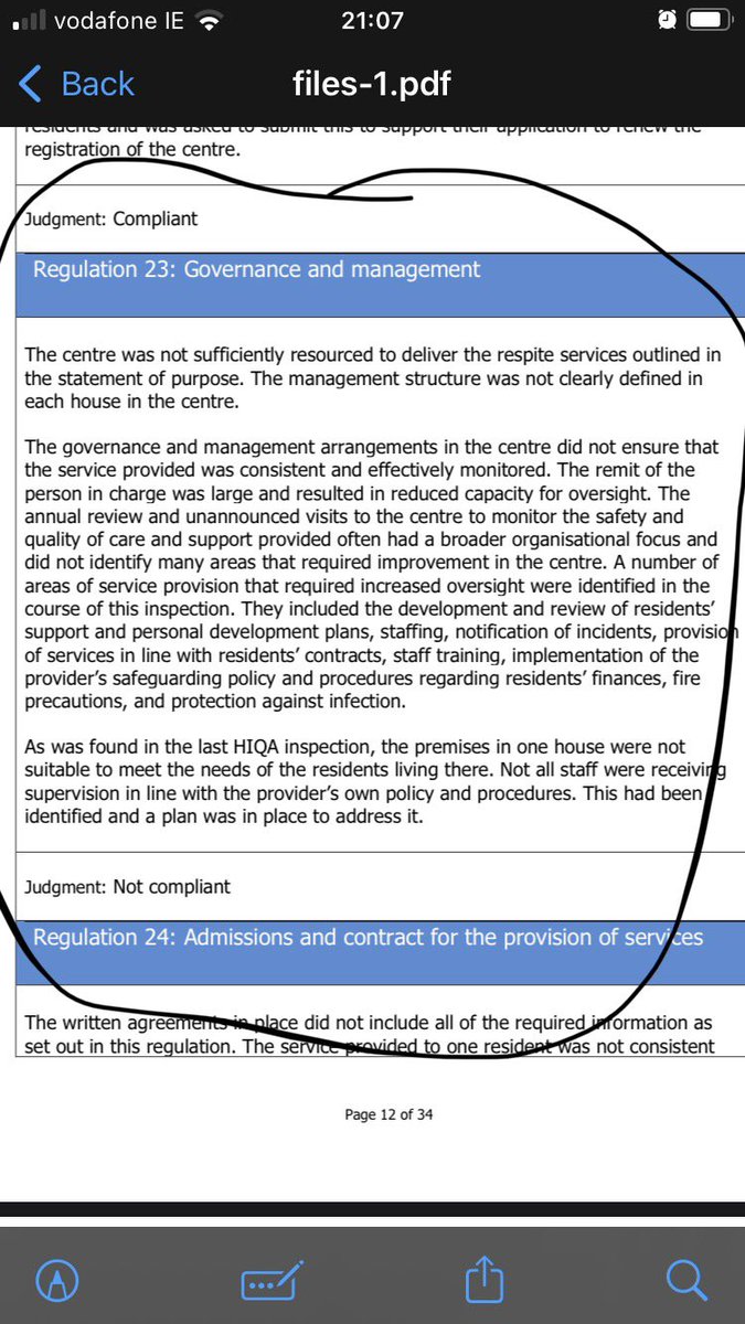 CoactionParents's tweet photo. Not only are @CoActionWestCor failing @HIQA due to poor buildings they are also non compliant in the areas of staffing, incident reporting and clinical governance. This is an indictment of the current management team @PaulByrne_1 @PaschalSheehy @fussireland @RedFMNews @C103Cork https://t.co/Ptfoz4Us2J