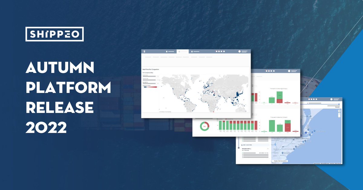 RaviShing78's tweet photo. We are excited to announce @ShippeoFRA's Autumn Platform Release, bringing major enhancements to our #OceanVisibility solution, along with our new partnership with #CarbonEmissions estimating specialist @searoutesfr. Read the full press release here: https://t.co/cpBwb2HcHX https://t.co/RptZ9vRJtt