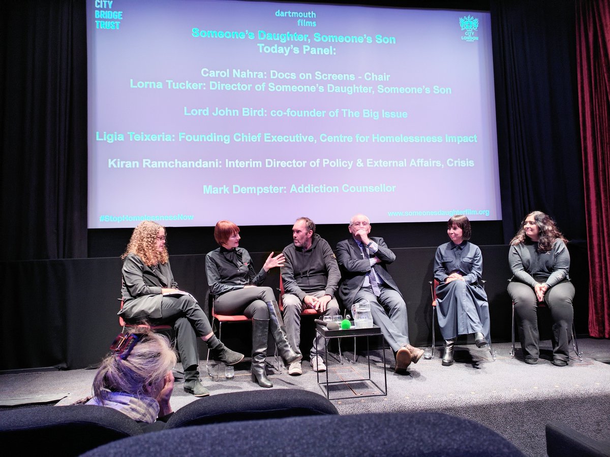 CityBridgeFndn's tweet photo. Thank you to all who joined us y'day for a pre-release screening of Lorna Tucker’s inspiring film on #homelessness, Someone’s Daughter, Someone’s Son, with an expert panel discussion incl @johnbirdswords, @carolnahra, @LigiaTeixeira, @Kiran_R & @mdcounselling #StopHomelessnessNow https://t.co/9V8AZtvfzt