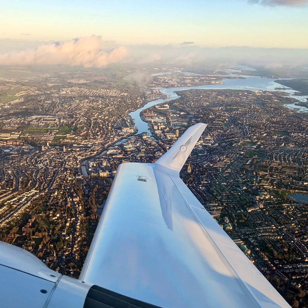 Banking right over Cork City and the River Lee for #WingViewWednesday. Can you find <a href="/PaircUiCha0imh/">SuperValu Páirc Uí Chaoimh</a>?