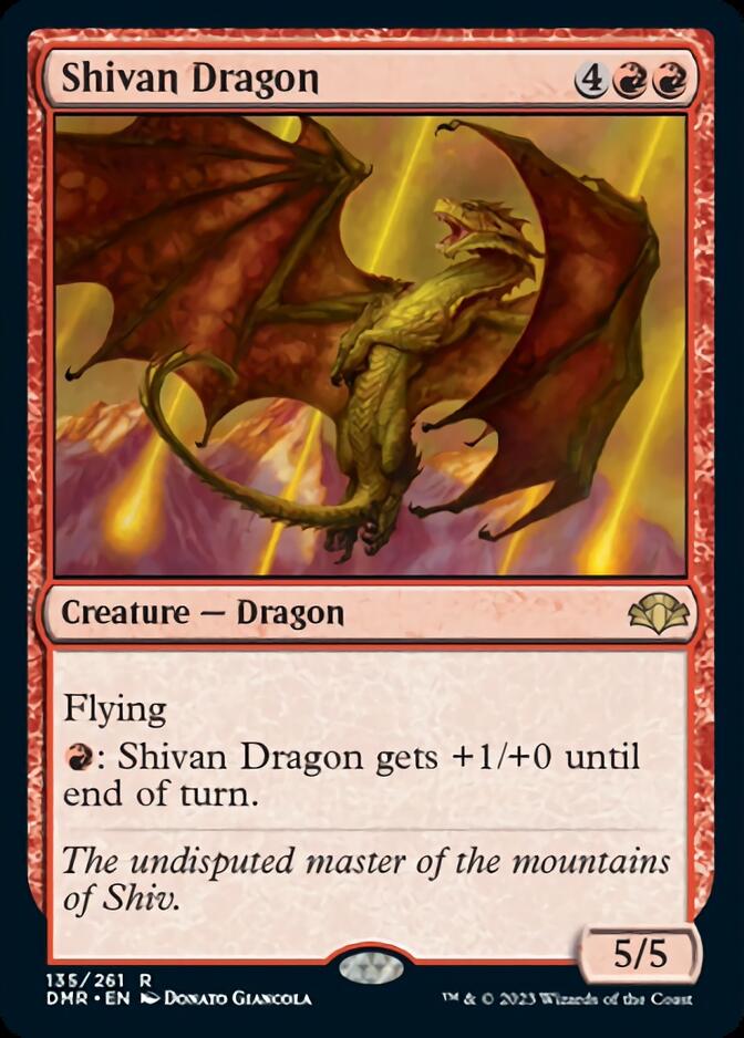 SaffronOlive's tweet photo. Shivan Dragon could probably be an uncommon now, right? https://t.co/G8C9BECiTo