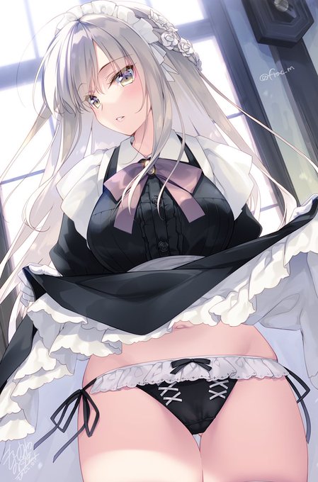 #今年も残りわずかなので今年一番伸びた絵を貼る見た絵描きさんも強制でやるメイドぱんつ 