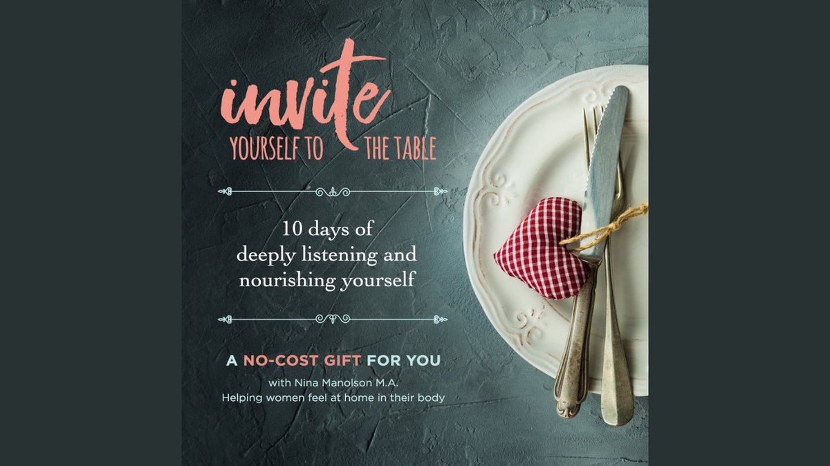 Do you want free support to nourish and listen to yourself this holiday season?

The INVITE YOURSELF TO THE TABLE email series provides 10 days of support.

Sign up now. 
bit.ly/nourishedtable
#nourishedwomen #bodypeace #antidiet #compassion #nourish #bodypeace #bodyliberation