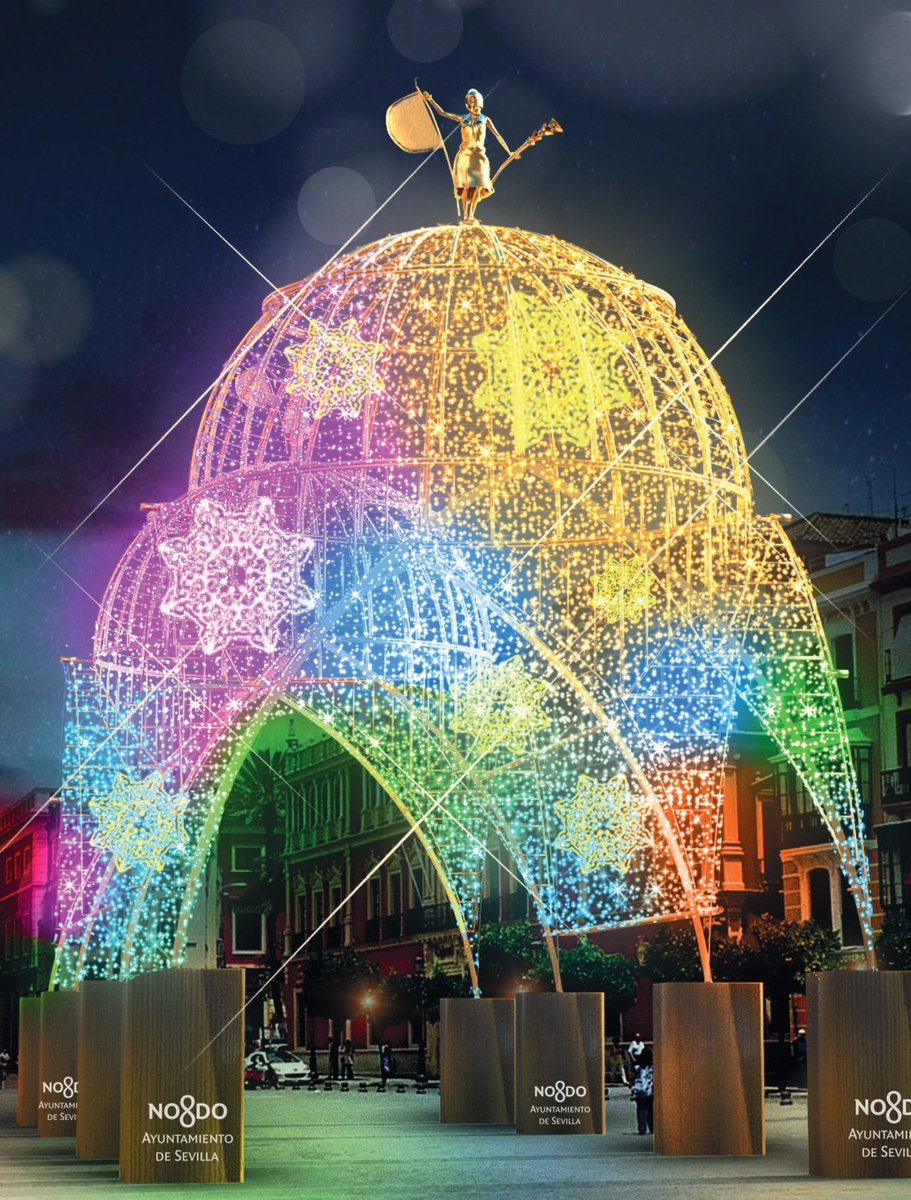 Ayto_Sevilla's tweet photo. 💫 ¡El estreno del espectáculo navideño de la Plaza de San Francisco se adelanta a mañana! 

Un templo de luz y sonido de 16 metros de alto y 30 de ancho protagonizará la iluminación singular de la plaza durante las fiestas: https://t.co/HXd16NzOHO

🤩 Jueves 8.
⭐ 18:30 horas. https://t.co/ACYvmxXnNX