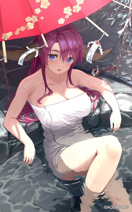 ゲーム、『うたわれるもの ロストフラグ』にて、灯幻鏡「命の洗濯」のイラストを担当いたしました。よろしくお願いいたします🙏 #うたわれ #ロスフラ 