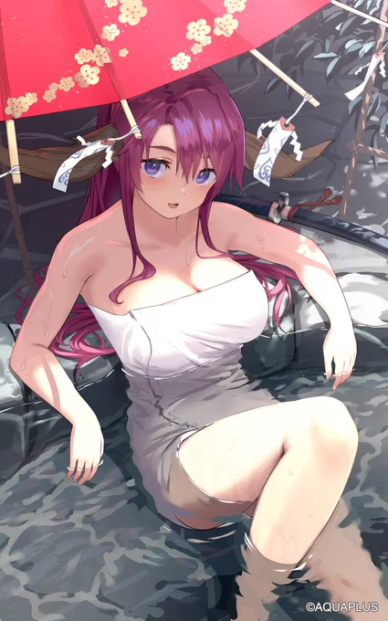ゲーム、『うたわれるもの ロストフラグ』にて、灯幻鏡「命の洗濯」のイラストを担当いたしました。よろしくお願いいたします🙏 #うたわれ #ロスフラ 