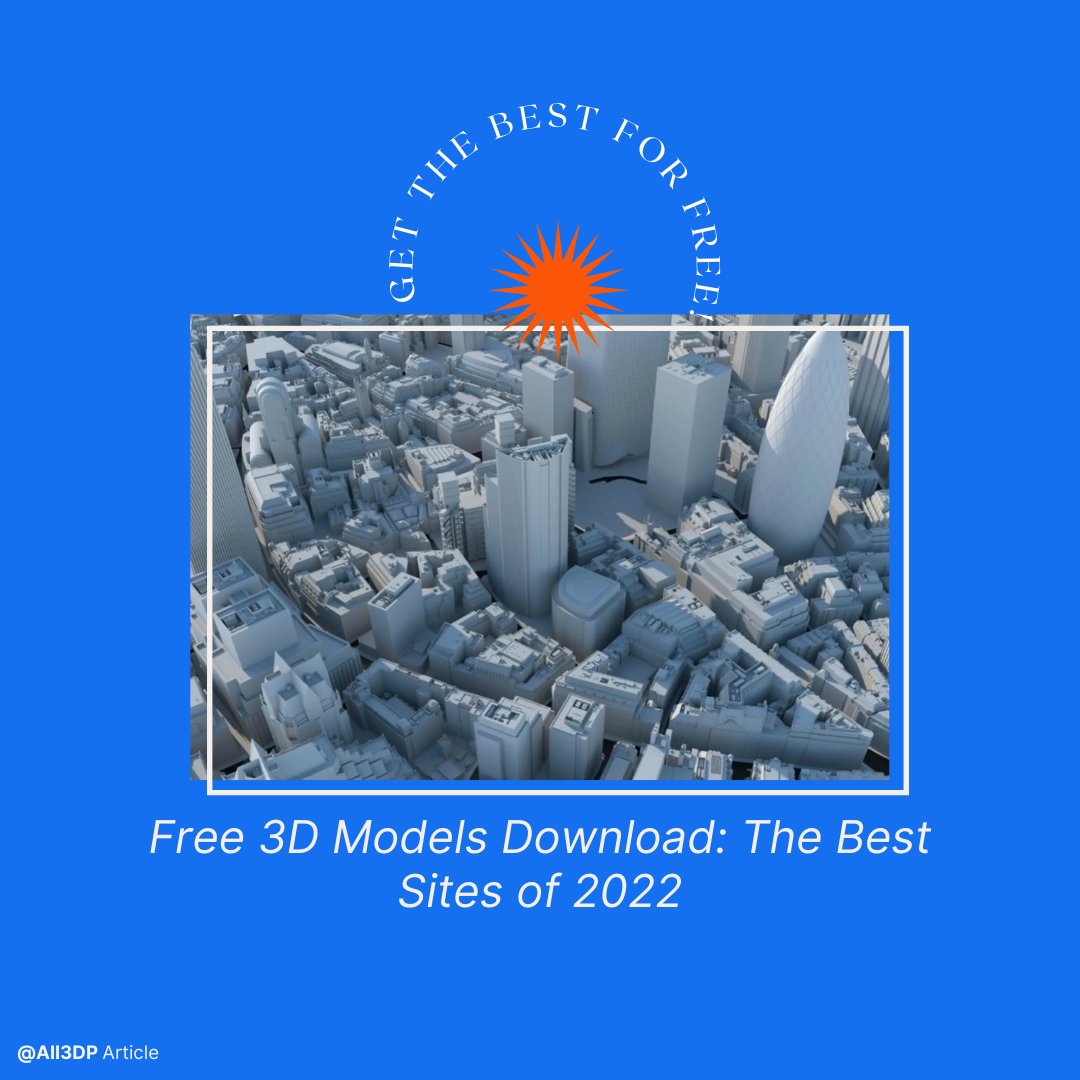 Check out the <a href="/All3DP/">All3DP</a> picks of the best sites to download free 3D models for 3D printing, games &amp; animation, graphic design, architecture, and more 👉 ow.ly/lpT750LXciE

 #3dprintinglife #printing3d #3dprinters #3dp #3dprintingservice #3dprint #print3d #3dprints #printer3d