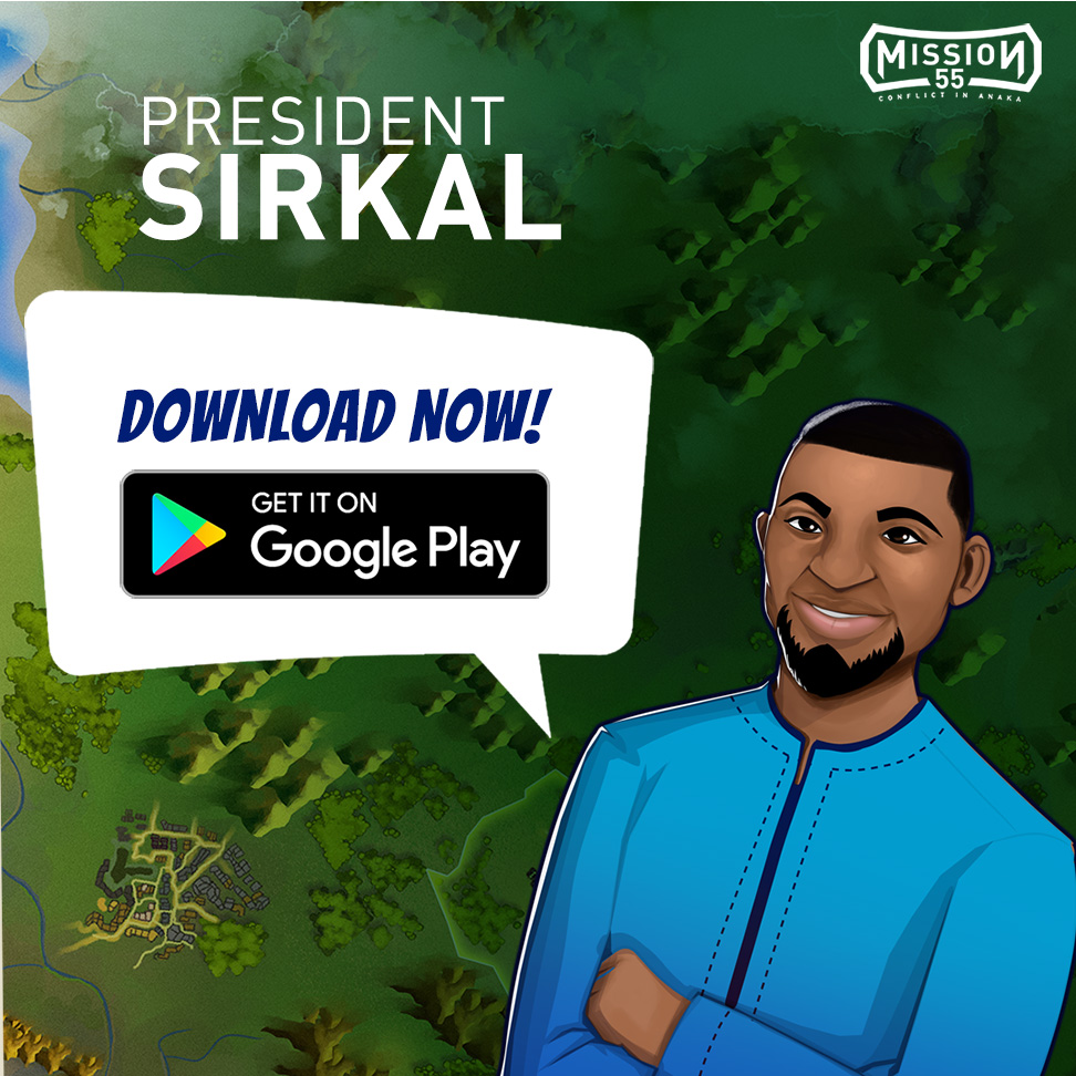 One thing about me is I don't have time for unproductive chitchat🙅🏿‍♂️. I'm President Sirkal🫡, I've important meetings so make an appointment🗓️ with my secretary. You should've met me by now! 
🔊Download "Mission 55 - Conflict in Anaka" here  play.google.com/store/apps/det…
#Mission55Game