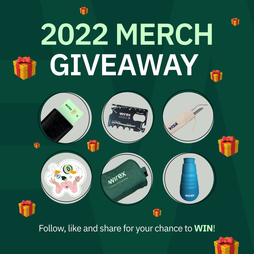 wirexapp's tweet photo. Want to grab some exclusive Wirex merch? Here's your chance to #WIN all the gear!
💎 Follow @wirexapp 
💎 Like &amp; RT
💎 Tag a friend who should know about Wirex 

*Subject to T&amp;C’s and Privacy Policy: https://t.co/7T293jk0iU https://t.co/pCuLbjiyYB
