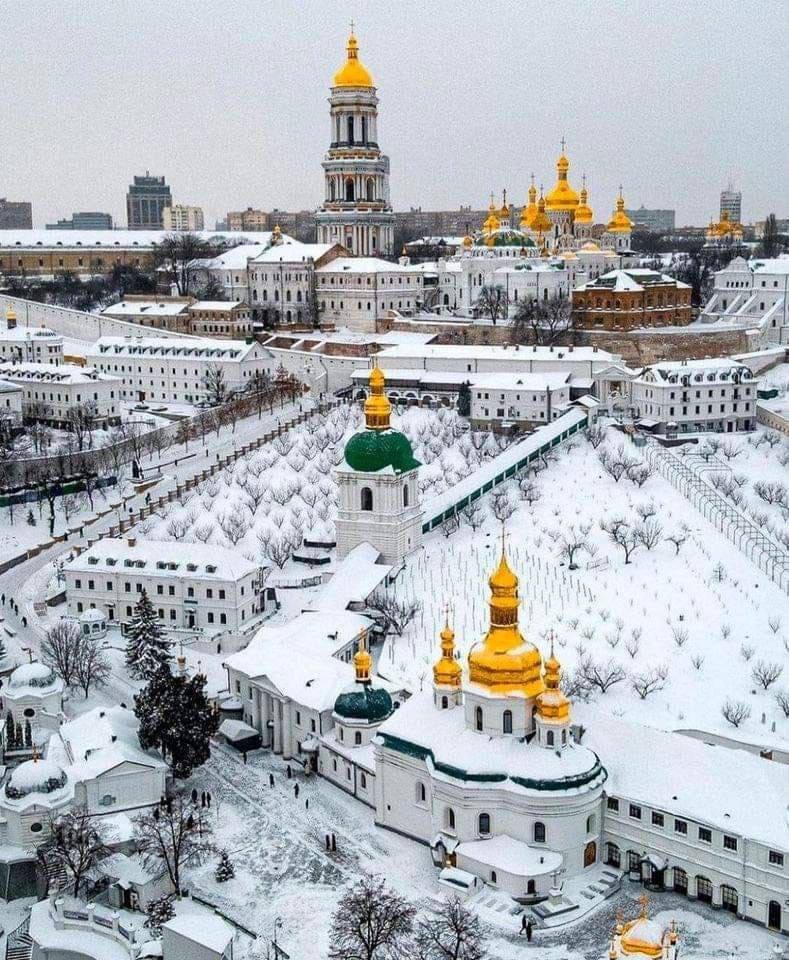 Kyiv under snow