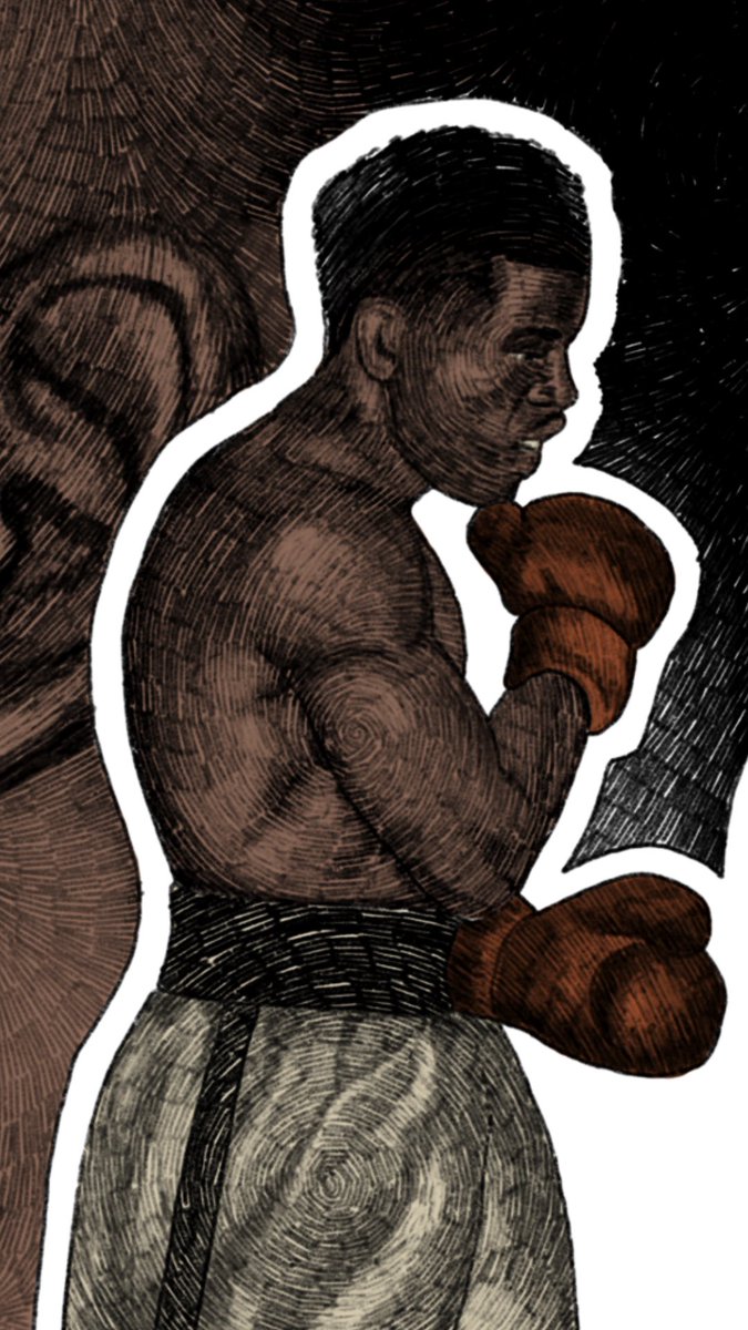 gthefighter's tweet photo. A close up of the recent artwork of Sugar Ray Robinson 

#GTHEFIGHTER is a growing art collection exploring boxings greats: past, present, and future through digital art created by GALANACCI. https://t.co/beNAuFm8yd