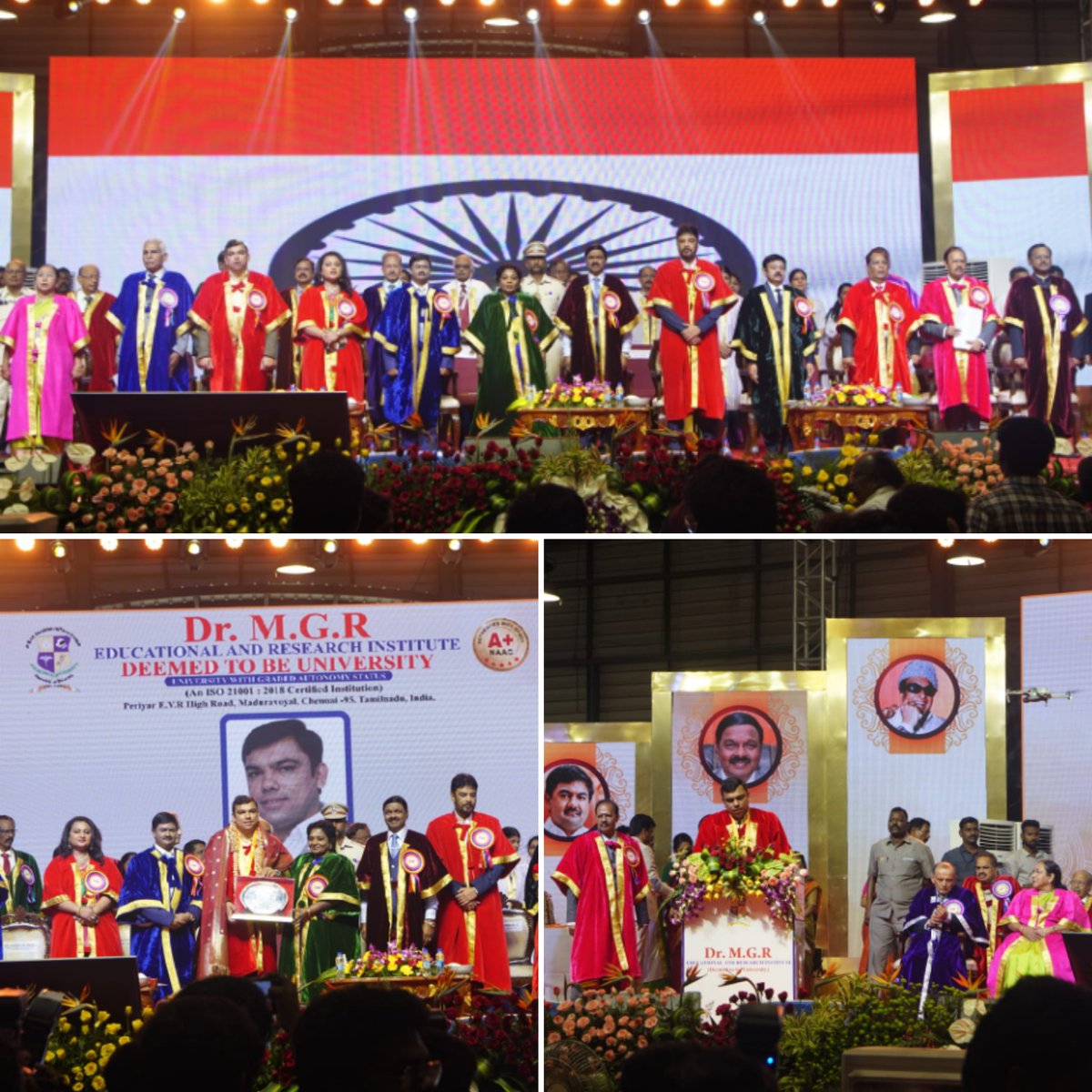 DrMontuPatel's tweet photo. Education is the map you need when you are lost.

Taking a glance at Dr. M.G.R. Education and Research Institute's 31st convocation on 7. December. 22 https://t.co/M4m4N2Aiwm