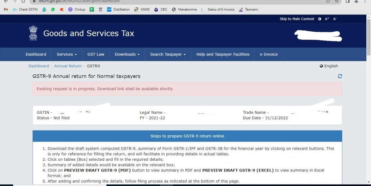 HetalPa39911595's tweet photo. Kripaya 8A prakat ho jaaye hum aapki bade samay se pratiksha kar rahe hein. Aapke bhakt duvidha me hein.
#extend_due_date_immediately #annualreturn #gstr9 #table8A
@nsitharaman @Infosys_GSTN @cbic_india https://t.co/o0aqErO9sQ