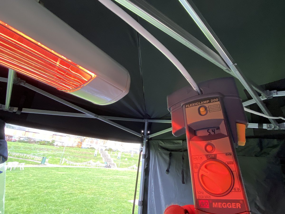 The Flexiclamp 200 in action, tells you current flowing in a standard 3 core cable. How does it work? *magic* apparently 👌 #bs7909