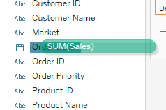 ToreLev's tweet photo. #TinyTableauTip If you want to create a (Fixed) LOD calculation, as of @tableau 2021.1, you can drag a measure on top of a dimension (hold in CTRL for Windows) and Tableau automagically creates a FIXED LOD for you which you can use. https://t.co/z1g6OFHa6Q