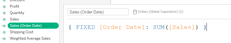 ToreLev's tweet photo. #TinyTableauTip If you want to create a (Fixed) LOD calculation, as of @tableau 2021.1, you can drag a measure on top of a dimension (hold in CTRL for Windows) and Tableau automagically creates a FIXED LOD for you which you can use. https://t.co/z1g6OFHa6Q