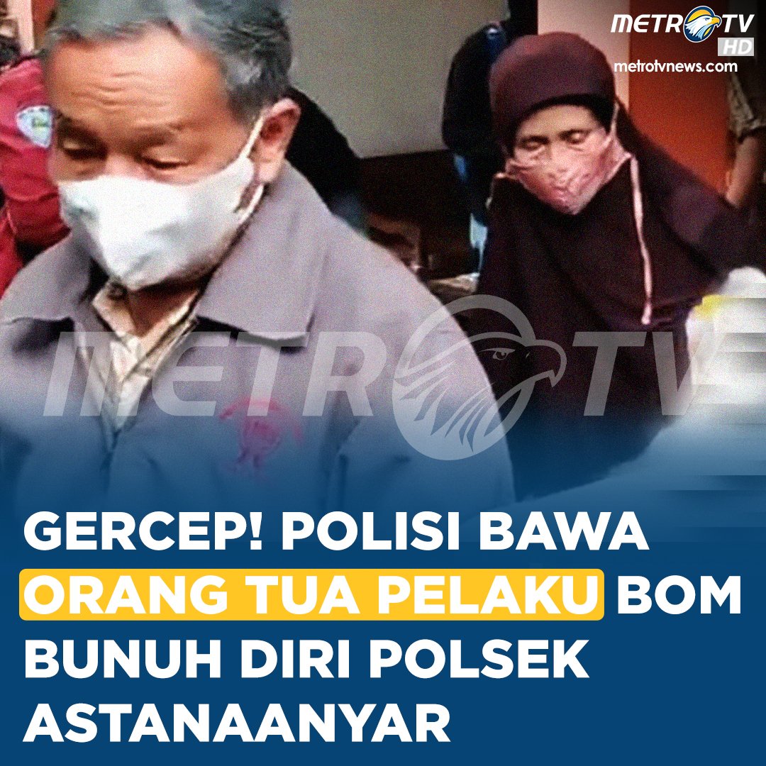 Orang tua dari Agus Sujatno alias Abu Muslim, pelaku peledakan bom polsek Astanaanyar dibawa Polisi ke Polsek Batu Nunggal, kota Bandung untuk dimintai keterangan. 

#BreakingNewsMetroTV
#BomBunuhDiri
#PolsekAstanaAnyar
#LedakanBomBandung