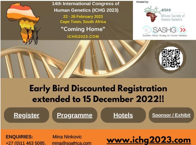 Human Genetics UCT 🧬🇿🇦 (@humgen_uct) on Twitter photo You havent missed the worm yet! 🪱😁
Early bird registration until the 15th! <a href="/ICHG2023/">ICHG 2023 Cape Town</a> <a href="/SBIMB1/">SBIMB</a> <a href="/SASBi_Students/">SASBi Students</a> <a href="/BioinfoHub_KE/">Bioinformatics Hub of Kenya</a> <a href="/SAHumanGenetics/">Southern African society for Human Genetics—SASHG</a> <a href="/diplomics_sa/">DIPLOMICS</a> <a href="/DSI_Africa/">DS-I Africa</a> <a href="/TheACMG/">ACMG</a> <a href="/GeneMAPOfficial/">GeneMAP Research Center</a>
<a href="/RareGenomicsRSA/">RareDiseaseGenomicsRSA</a> <a href="/SuMBHG/">Division of Molecular Biology and Human Genetics</a> <a href="/WitsHumGen/">Wits Human Genetics</a> <a href="/AfSHGenetics/">AfricanSocHumGenet</a> <a href="/H3Africa/">Human Heredity and Health in Africa</a> <a href="/H3ABioNet/">H3ABioNet</a> <a href="/AfriPopGen/">AfriPopGen</a> You havent missed the worm yet! 🪱😁
Early bird registration until the 15th! <a href="/ICHG2023/">ICHG 2023 Cape Town</a> <a href="/SBIMB1/">SBIMB</a> <a href="/SASBi_Students/">SASBi Students</a> <a href="/BioinfoHub_KE/">Bioinformatics Hub of Kenya</a> <a href="/SAHumanGenetics/">Southern African society for Human Genetics—SASHG</a> <a href="/diplomics_sa/">DIPLOMICS</a> <a href="/DSI_Africa/">DS-I Africa</a> <a href="/TheACMG/">ACMG</a> <a href="/GeneMAPOfficial/">GeneMAP Research Center</a>
<a href="/RareGenomicsRSA/">RareDiseaseGenomicsRSA</a> <a href="/SuMBHG/">Division of Molecular Biology and Human Genetics</a> <a href="/WitsHumGen/">Wits Human Genetics</a> <a href="/AfSHGenetics/">AfricanSocHumGenet</a> <a href="/H3Africa/">Human Heredity and Health in Africa</a> <a href="/H3ABioNet/">H3ABioNet</a> <a href="/AfriPopGen/">AfriPopGen</a>