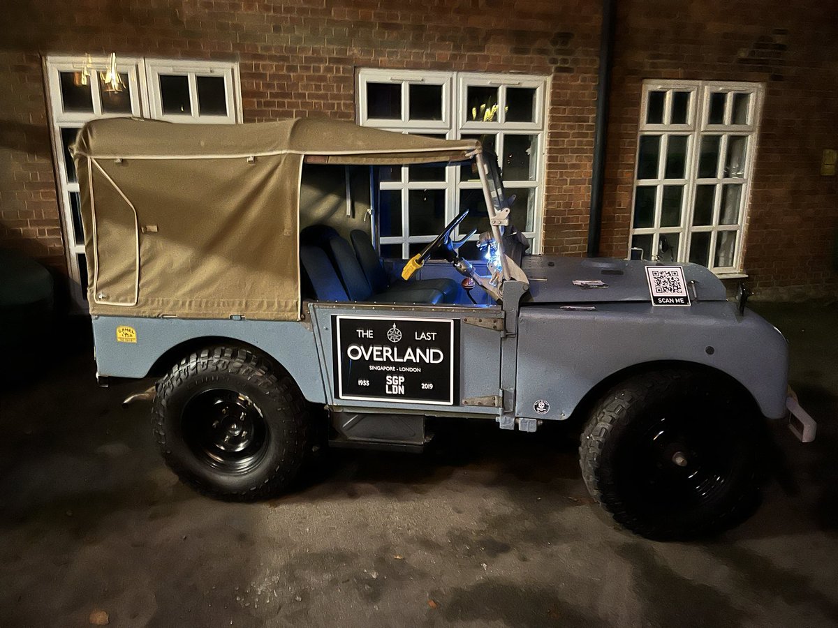 Fantastic evening <a href="/agsb_official/">AGSB Head Master</a> with  <a href="/AlexBescoby/">Alex Bescoby</a> talking about his adventures documented in @all4 <a href="/thelastoverland/">The Last Overland: Singapore to London</a> : Singapore-London in the 1955 Series 1 @landrover that was first to made the journey 67 years ago! Great series- can’t wait to read the book! #thelastoverland