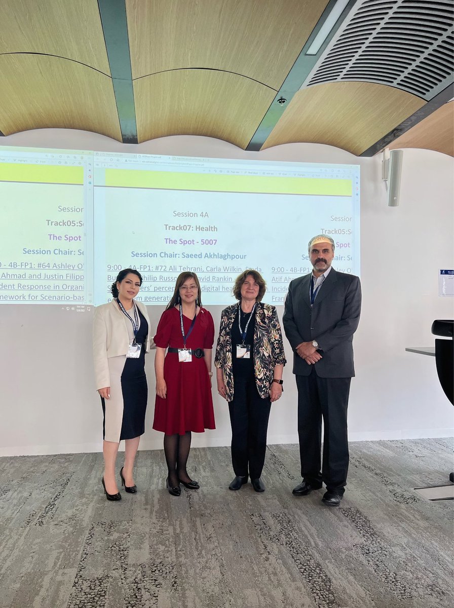 A wonderful Day 3 of learning together 💫  excited to be on the panel “Pre-peri-post Covid Digital Health”
Goodbye ACIS 2022, until we meet again “No research without action, no action without research” Kurt Lewin 😊💫 
#ACIS2022 #DigitalHealth #COVID19 #disba #deakinbusiness