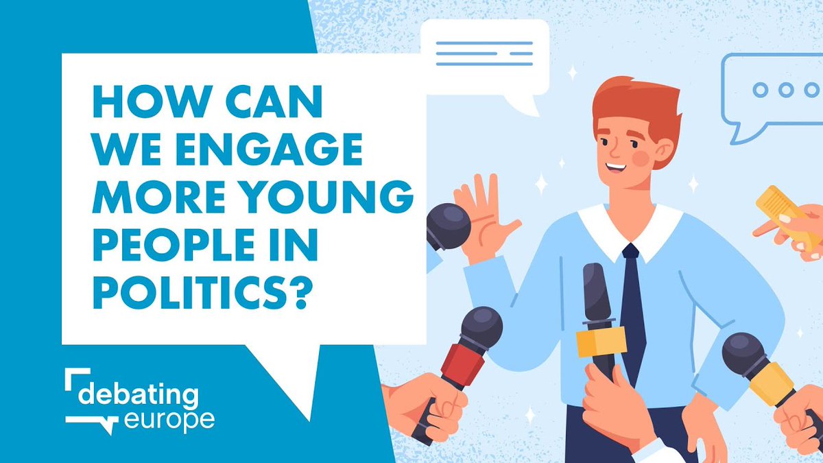 Debating Europe (@debatingeurope) on Twitter photo ❓ How can we engage more young people in politics?
We put YOUR questions to:
🎙️ <a href="/DanielaVancic/">Daniela Vancic</a>, <a href="/democracy_intl/">Democracy International</a>
🎙️ Nicoletta Zibin, <a href="/StandUp4Europe_/">Stand Up for Europe</a>
🎙️ <a href="/SimonLindkr/">Simon Lindkær Andersen</a>, <a href="/Youth_Forum/">European Youth Forum</a>
🎙️ Urban Strandberg, @iythinktank
Watch below & join the debate!
↪️ debati.ng/YoungPolitics ❓ How can we engage more young people in politics?
We put YOUR questions to:
🎙️ <a href="/DanielaVancic/">Daniela Vancic</a>, <a href="/democracy_intl/">Democracy International</a>
🎙️ Nicoletta Zibin, <a href="/StandUp4Europe_/">Stand Up for Europe</a>
🎙️ <a href="/SimonLindkr/">Simon Lindkær Andersen</a>, <a href="/Youth_Forum/">European Youth Forum</a>
🎙️ Urban Strandberg, @iythinktank
Watch below & join the debate!
↪️ debati.ng/YoungPolitics