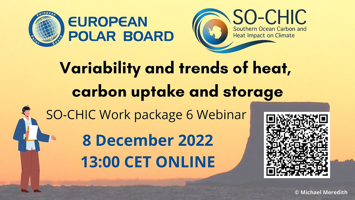 📢 Join us tomorrow 13:00 CET for the <a href="/SO_CHIC_EU/">SO-CHIC</a> Webinar: Variability and trends of heat, carbon uptake and storage. More information and registration: bit.ly/3urXS93