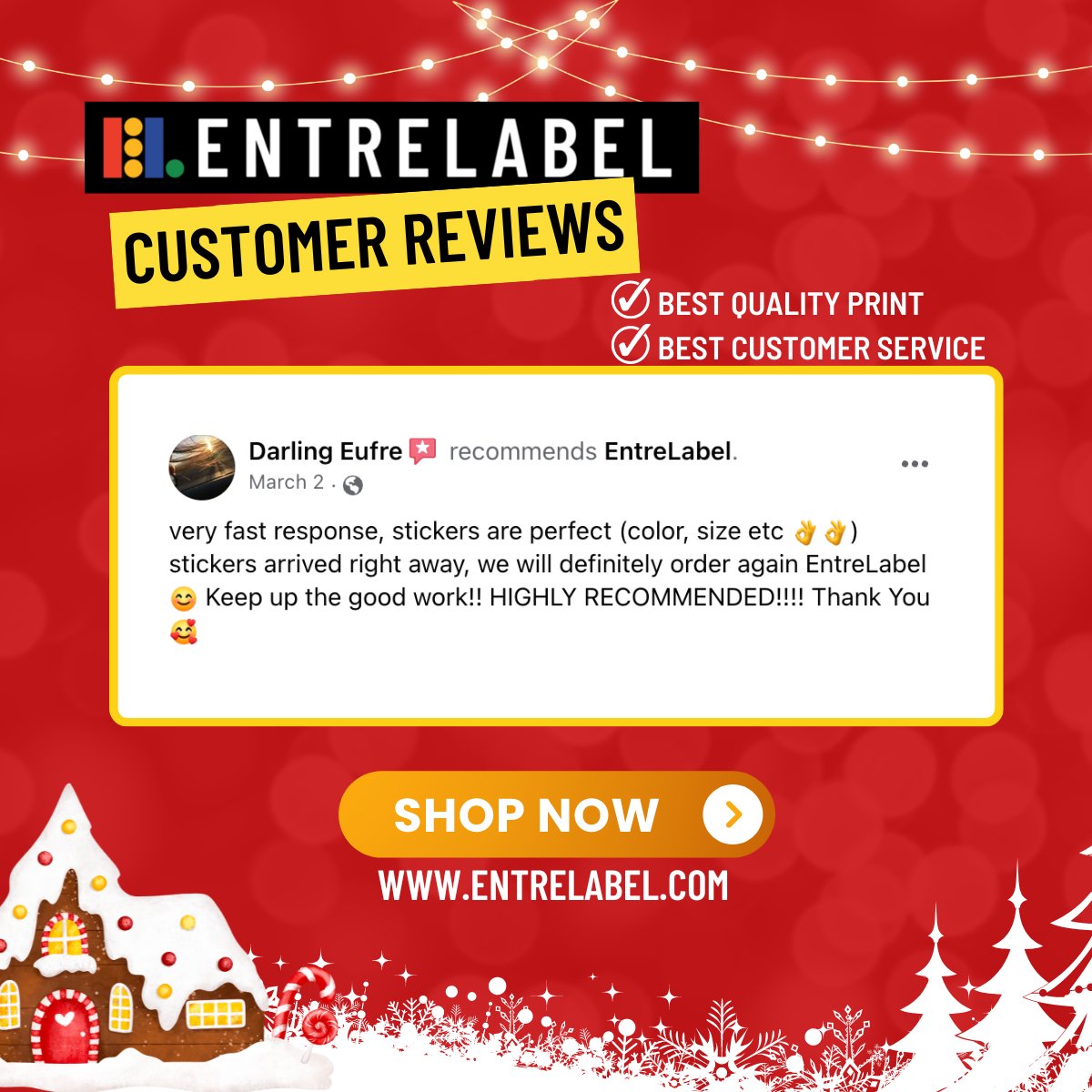 EntreLabel's tweet image. Expressions truly do leave a lasting impression.

Thank you for choosing to make a mark with us. For any of your stickering and branding needs, EntreLabel is here to help!

Shop now online at entrelabel.com!

#MakeYourMark with #EntreLabel!

#customstickers  #labelsph