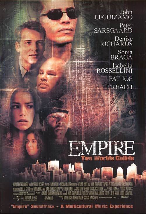 FilmNewsNos's tweet photo. 🎬MOVIE HISTORY: 20 years ago today, December 6, 2002, the movie ‘Empire’ opened in theaters!
#JohnLeguizamo #PeterSarsgaard #DeniseRichards #VincentLaresca #IsabellaRossellini #SoniaBraga #FatJoe #Treach #DelilahCotto #NestorSerrano #FrancReyes https://t.co/BIw0gY2fZT