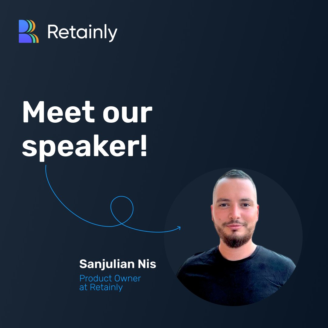 retainly_app's tweet photo. Join our speaker Sanjulian Nis, Product Owner at #Retainly, to discover how interactive behavior-based communications can help retain your #customers and improve your #marketing processes and #strategies.
On the 15th of December at 4 PM (GMT+4), we'll be waiting for You joining! https://t.co/iUjFy9zlk2