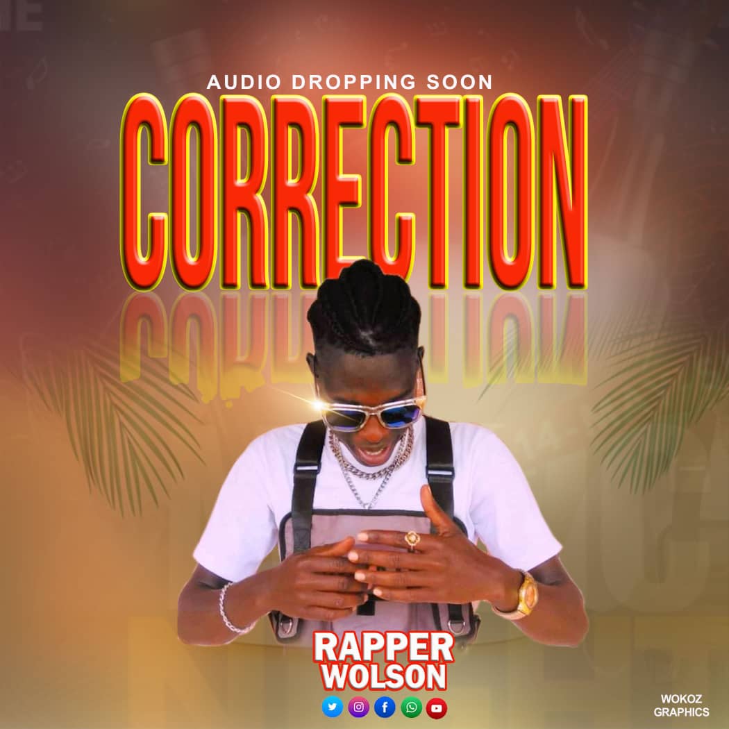 EthurMusic's tweet photo. Rapper Wolson set to release another banger titled Correction very soon 

He's one of the artists to perform on the 23rd December at Follam Hotel

@DwonEthur @JoddyAlam @Omeri_meri @Emlyn101 @TheOrLanders @DrOjok @Lornabanks21 @Drizzy251Mc @Jescaolivier2 https://t.co/InPojyBvCx