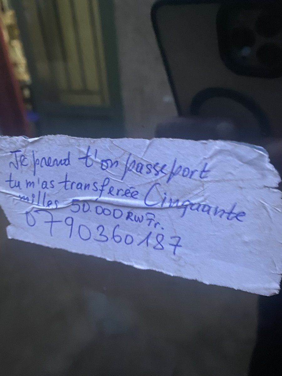 vally_ndumbe's tweet photo. Living in one of the safest countries on earth but a national can permit himself to steal my passport and jackets then turn around and ask for a ransom of 50k for the return of my passport. It’s been one month today !@UrugwiroVillage @RIB_Rw @Rwandamigration @MTNRwanda https://t.co/89iYjYJ80V