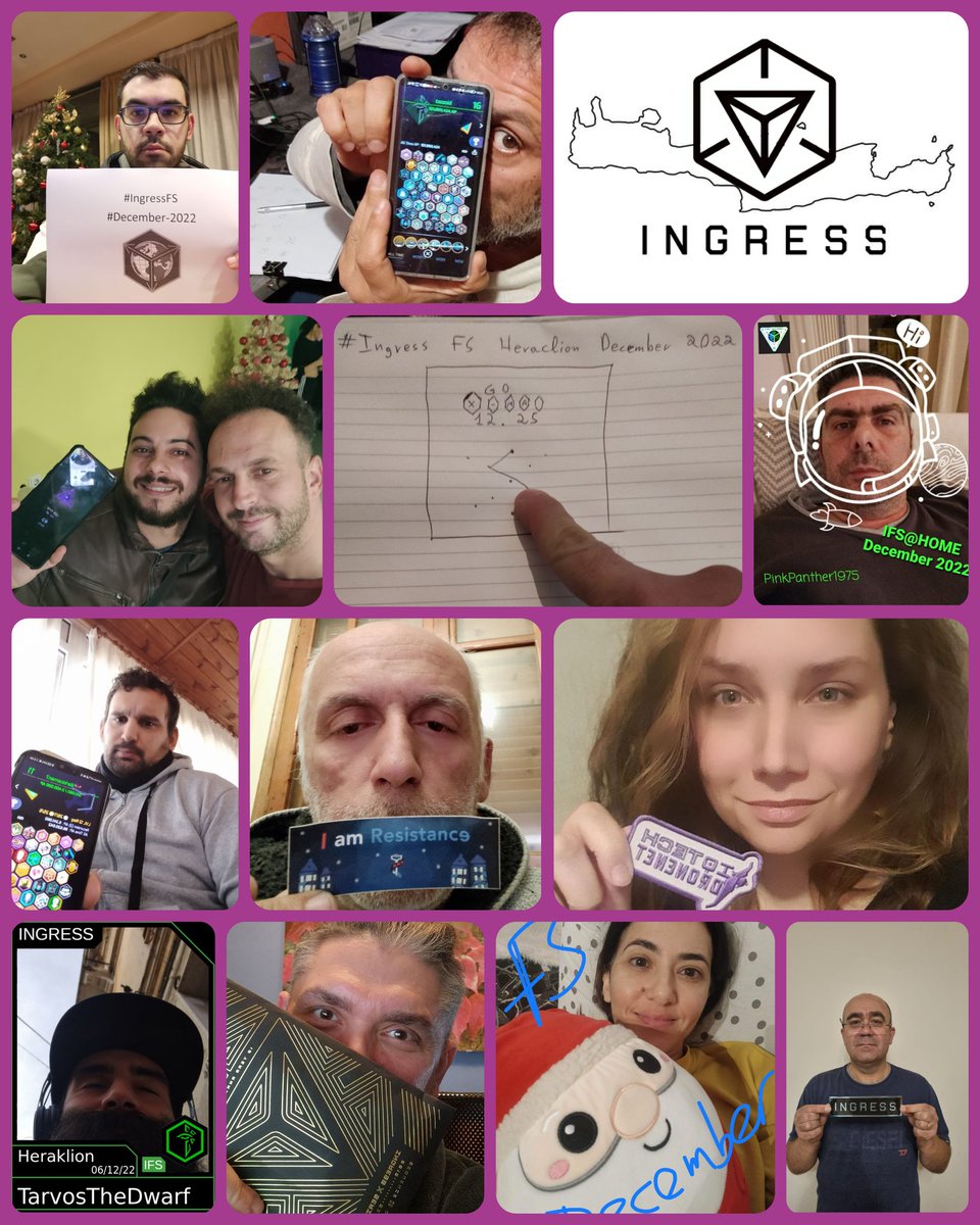 dusanstojancev's tweet photo. IFS December 2022 🎄🎅🎄 Heraklion, Greece
@ingress @favGames #Heraklion #Crete #Greece #IngresFS #VirtualFS #IngressFirstSaturday #Resistance #Enlighment #Res #Enl @NianticLabs #staysafe #StayHome https://t.co/ETLsvCR0Oo