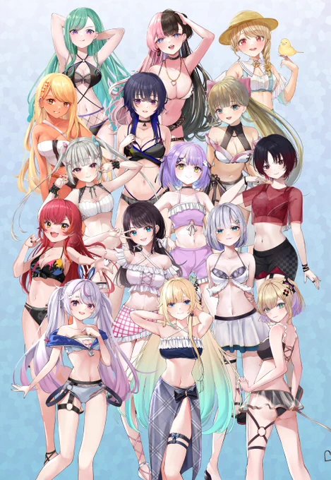 夏だねぇ #今年も残りわずかなので今年一番伸びた絵を貼る見た絵描きさんも強制でやる 