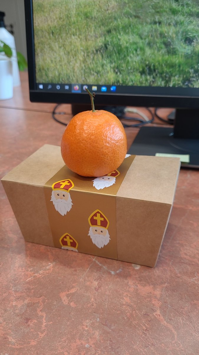 Wat Leuk! Sint Niklaas stopped by my office yesterday and left some treats