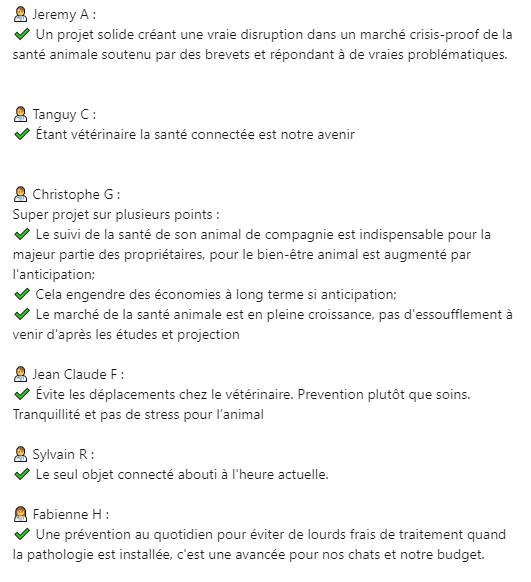 La campagne de financement participatif Caremitou sur <a href="/WiSEED/">WiSEED</a> suit son cours !

Un grand merci aux premiers votants, à leurs promesses d’investissement et à leurs commentaires engageants 😻

Pour découvrir c'est ici : wiseed.com/projet/57144722 

#france2030 #startup #chat #cat