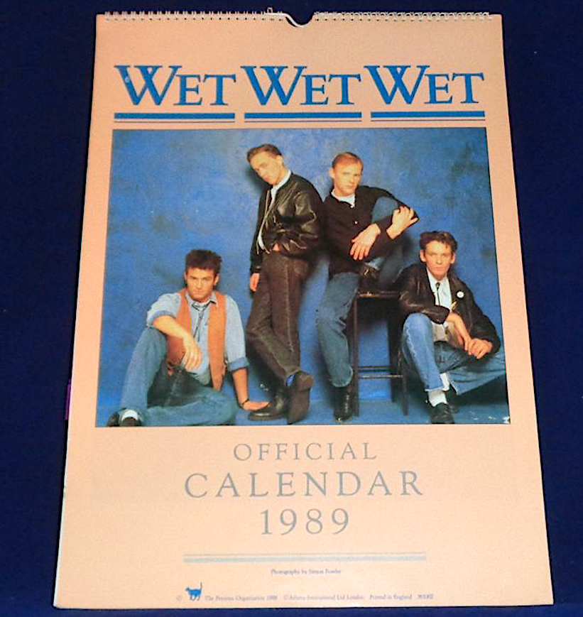 The_Shend's tweet photo. Save money on expensive calendars for 2023 by reusing your Wet Wet Wet one from 1989 as the days/dates match. Bequeath it to the grand kids and they can use it in 2051 as they cower in their radiation-proof subterranean lair. https://t.co/IFIJDFNBXl
