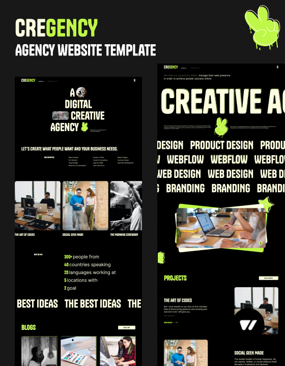 FlowSites's tweet photo. Cregency is a new Webflow template in the Agency category. It supports Ecommerce and CMS and sells for $49 USD. #webflow #webflowtemplate #flowsites #Agencytemplate https://t.co/RZp2mLe1vV https://t.co/wpo9Voo1DK