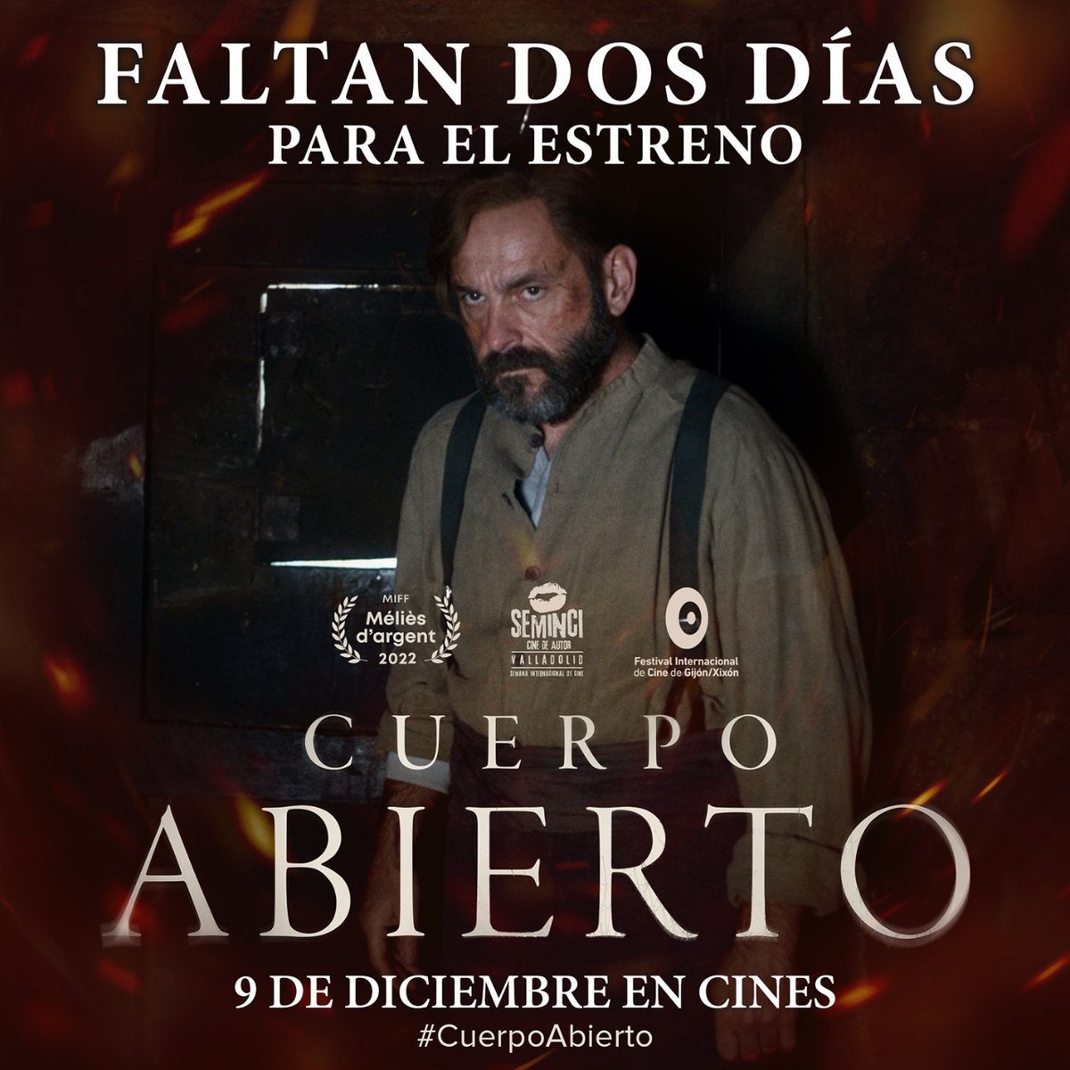 FastenFilms's tweet photo. En menos de 2️⃣ días llega a los cines #CuerpoAbierto. Una historia de #terrorfolk dirigida por #ÁngelesHuerta protagonizada por @tamarnovas, #victoriaguerra y #mariavazquez
¡9 de diciembre en cines! 🎟
@filmax @adriamones @ocorpoaberto #OCorpoAberto #thriller #cineespañol https://t.co/T6ydy3NbBD