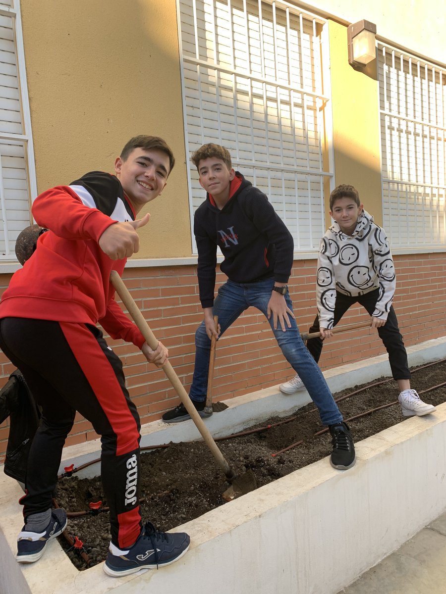 ies_mfr's tweet photo. Esta semana los alumn@s de 2º de ESO han estado sembrando en nuestro ecohuerto guisantes🌱, rábanos y zanahorias 🥕. Falta que germinen las semillas y se formen las plántulas, que tendremos para proteger del frío.
@ProEdAldea @programaaldea #ecohuerto #ProInnovaAldea https://t.co/ve6B48jiWF