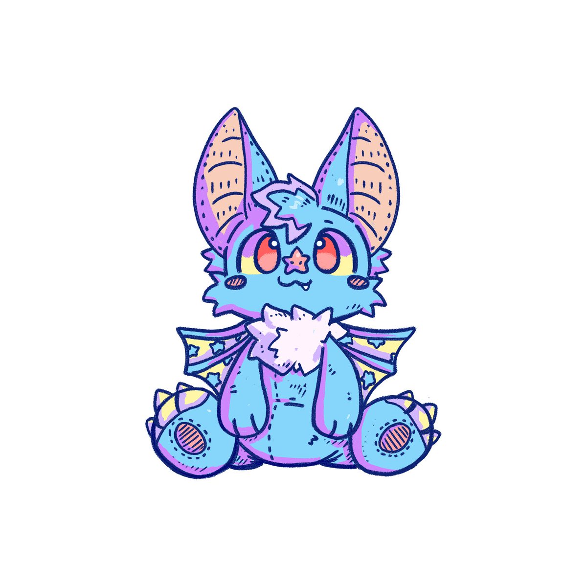 ShoreFyreBat's tweet photo. Amazing commission from @charlie_nax! I am ploosh! Hear me squeak! https://t.co/wOzdpkFnHW