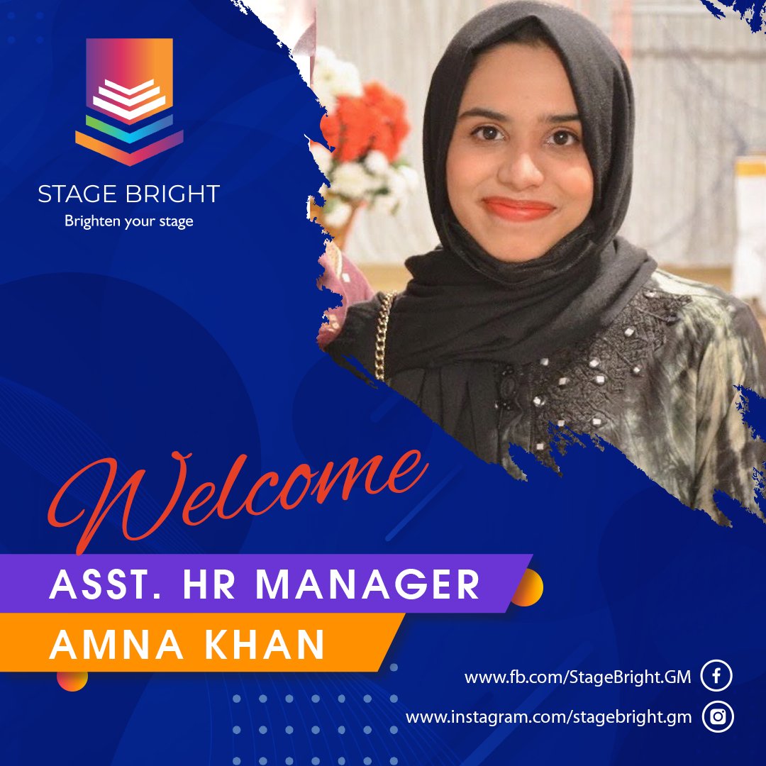 GreyMindNet's tweet photo. We warmly welcome Amna Khan to GreyMind's "Stage Bright" company as the Assistant HR Manager &amp; wish her success on her journey with us.
#GreyMind #Youth #Development #Students https://t.co/pNfKeH6O69