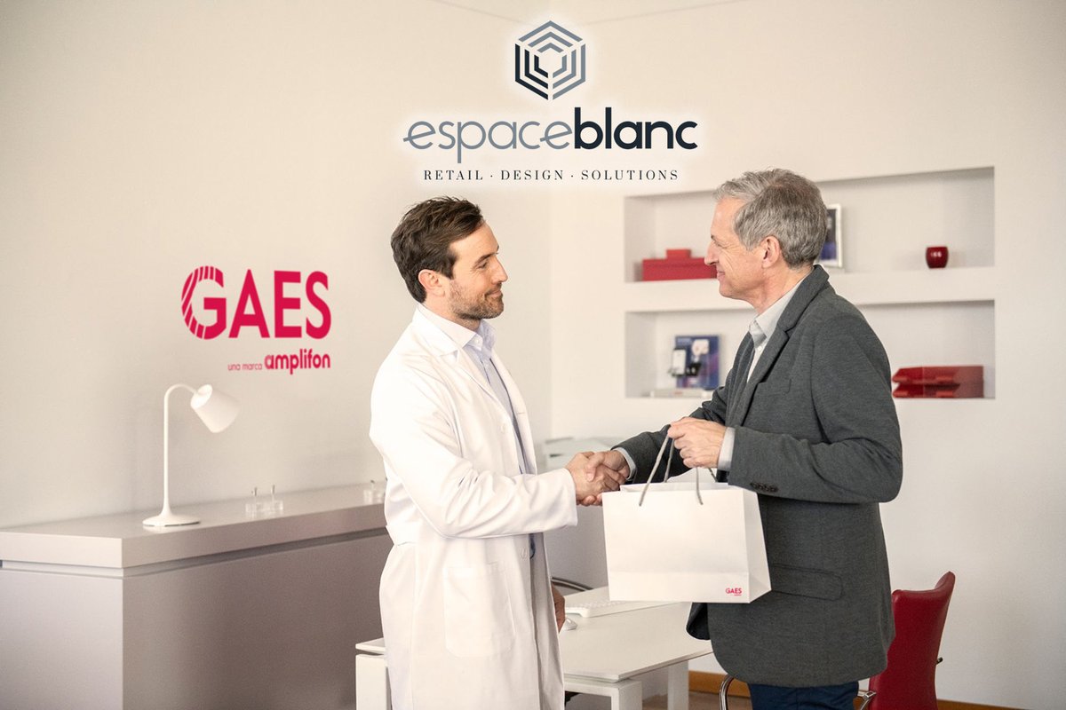 espace_blanc's tweet photo. ¡Grandes noticias en Espace Blanc!
GAES, marca Amplifon, líder en el mercado minorista de la audición, nos ha seleccionado como proveedores para acometer la reforma de sus locales en España durante 2023. 
#espaceblanc  #gaes #amplifon #comercio #retail #reformaintegral #exito https://t.co/nRiIU2ik0Y