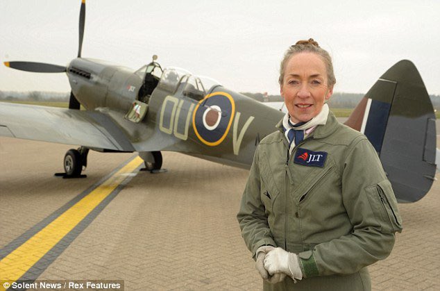 Taff_Gillingham's tweet photo. Very sorry to hear of the death of Caroline Grace last Friday, and sadly ironic that she learned to fly her distinctive two-seater Spitfire, regularly seen in the skies over Suffolk, following the death of her husband, Nick, in the same tragic way in 1988.
Blue skies, Caroline 😐 https://t.co/0ch4w7wL6I