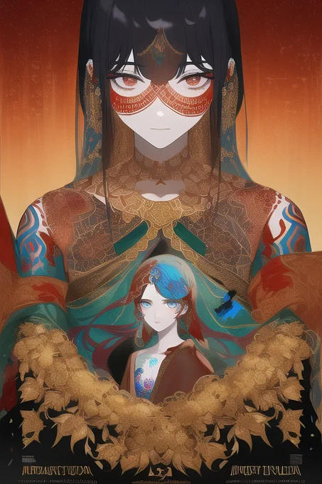 "poster art"(ポスターアート)タグ、中央のいいところに、キャラクターを配置して、ちょっとエモい感じに演出してくれるので、使い勝手がいいです。  高確率でロゴが入りますけど、そこも好き。 呪文はALTに。 #AIイラスト #AIArt #NovelAI #NovelAIDiffusion