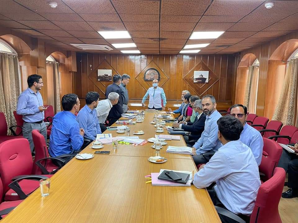 HPSLDCShimla's tweet photo. Glimpses of 13th GBM of the HPSLDC held on 11th May 2022 under the Chairmanship of ACS Power cum Chairman HPLDA, Sh. R.D. Dhiman Ji, IAS at HP Secretariat Shimla. https://t.co/7zu8d8OcjK