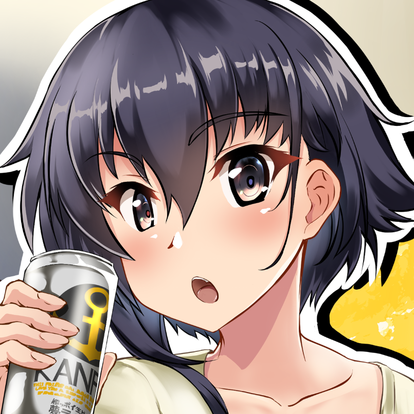 「こちらのホットパンツ合同にて
部屋着飲酒イヨちゃんを描かせていだきました
よろし」|yo-suke＠次は4月足柄オンリーのイラスト