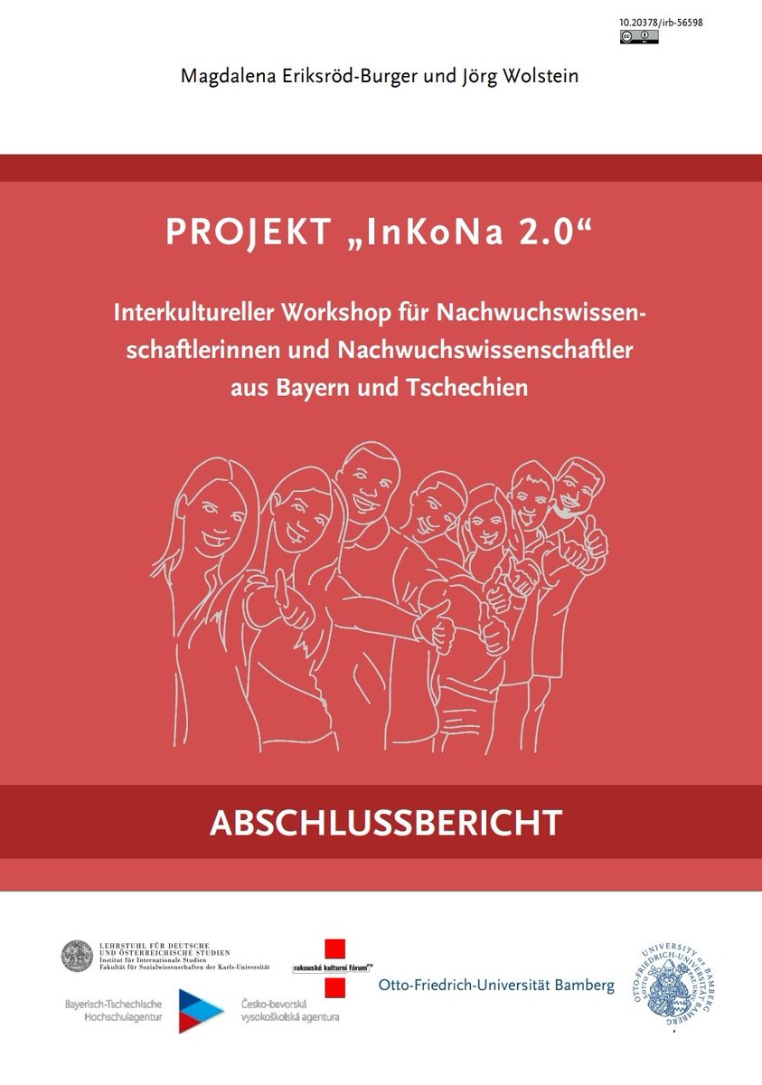 burger_magda's tweet photo. Finally avalaible (open access) 🥳
Neue Erfahrungen, Methoden und Insights aus dem Projekt #InKoNa 2.0 - mein #interkultureller #Workshop mit Nachwuchswissenschaftler:innen aus 🇨🇿 und 🇩🇪! 👉 https://t.co/YBuvpO9Zkp @uni_bamberg_of https://t.co/4BrMLzQEZ1