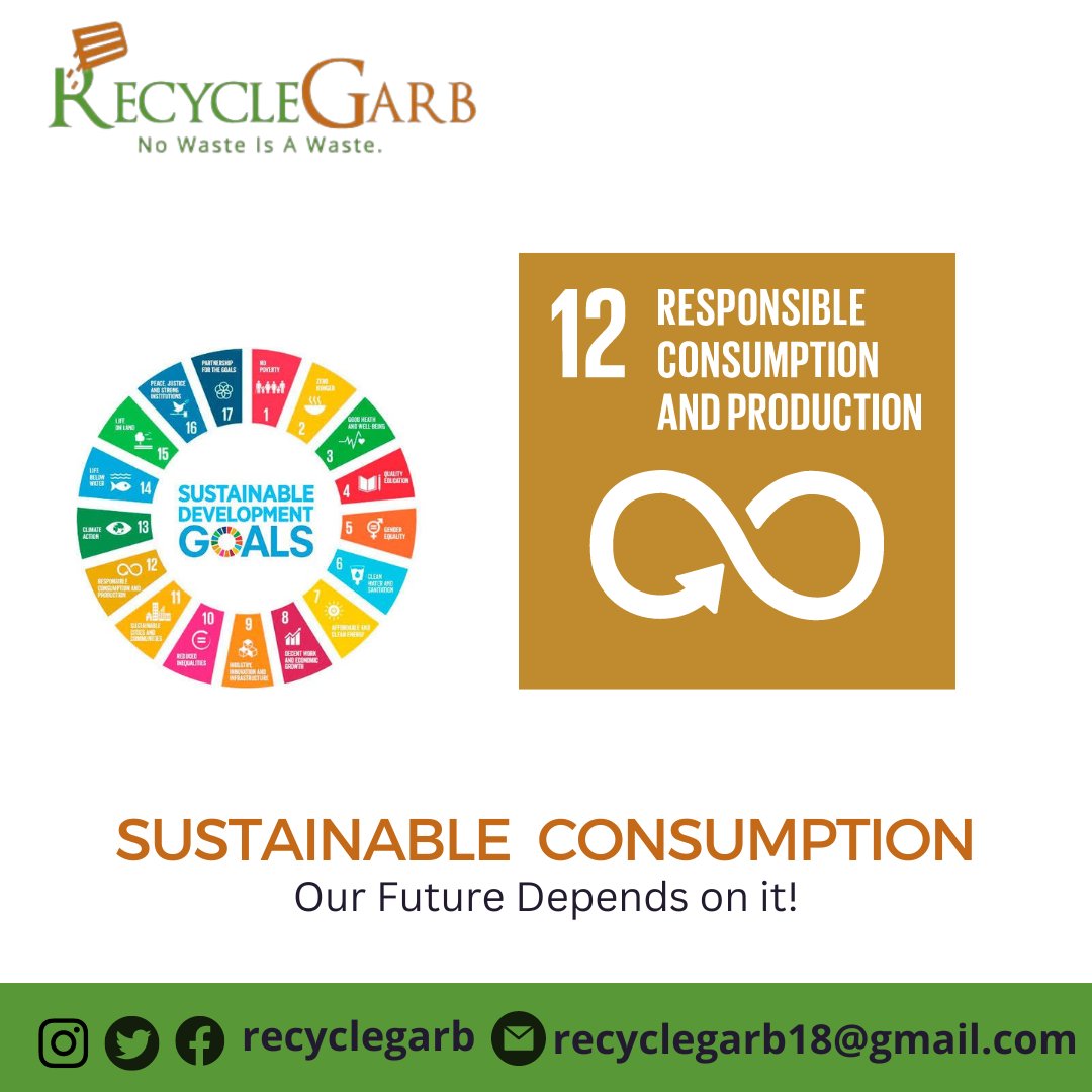 SDG 12 is about doing more and better with less; enhancing  economic growth,preventing environmental degradation while increasing resource use, efficiency and promoting sustainable lifestyles💚
#ResponsibleConsumption #ResponsibleProduction #SDG12  #GlobalGoals #UnitedNations✌