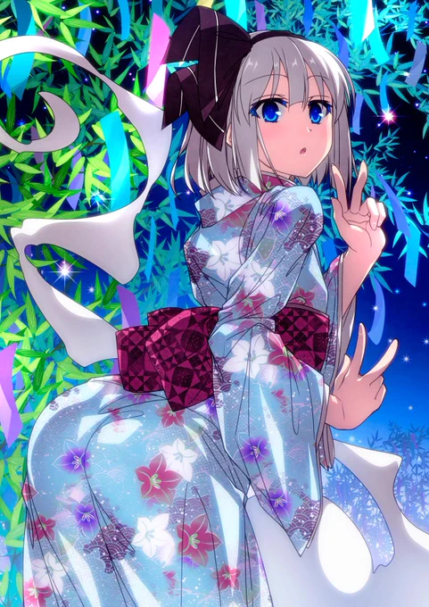 浴衣妖夢ちゃんでした!#今年も残りわずかなので今年一番伸びた絵を貼る 