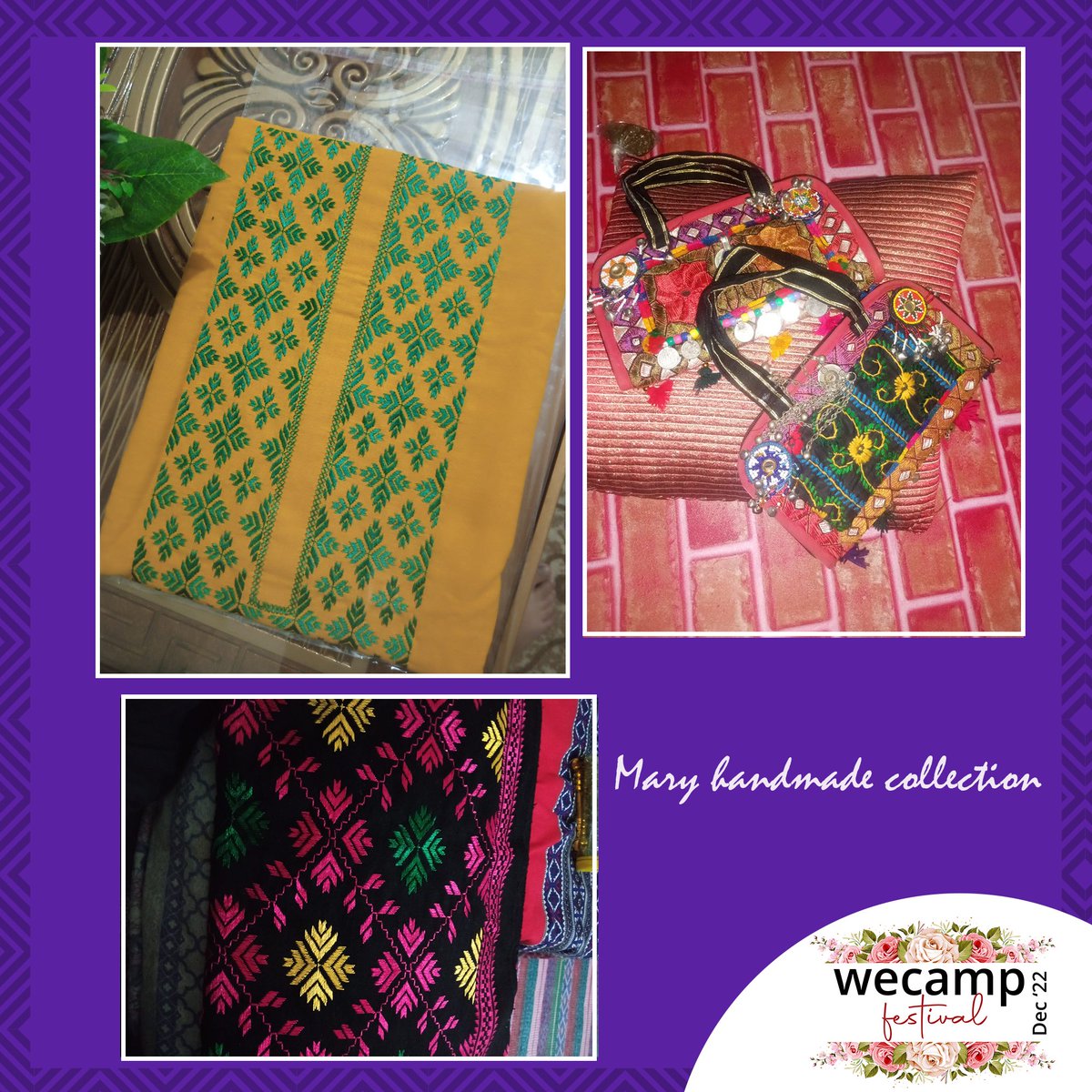 wecamp_pk's tweet image. 1) visit thelittlecottage stall and turn your home even homelier!

2)Mary Handmade Collection brings you the best at their stall!

The wecamp festival brings you two days of fun!

Date: 10-11th Dec
Time: 12pm - 10pm 
Venue: PNCA,  Islamabad

 #Takeyourfirststep #WomenofWecamp